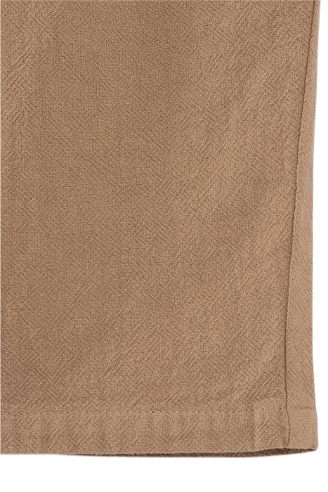 BOYS' BEIGE TEXTURED FABRIC CHINO SHORTS 6