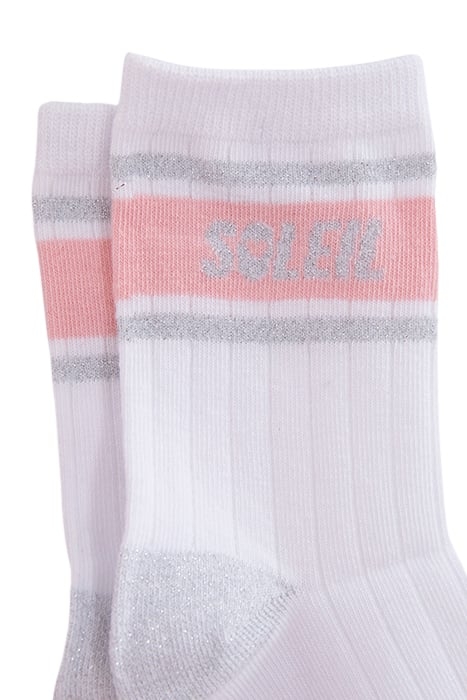 GIRLS’ PINK, WHITE AND BLUE SOCKS 5