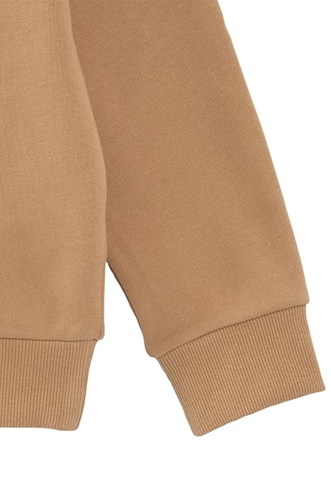 BOYS’ BEIGE SWEATSHIRT WITH EMBOSSED SLOGAN ON BACK 8