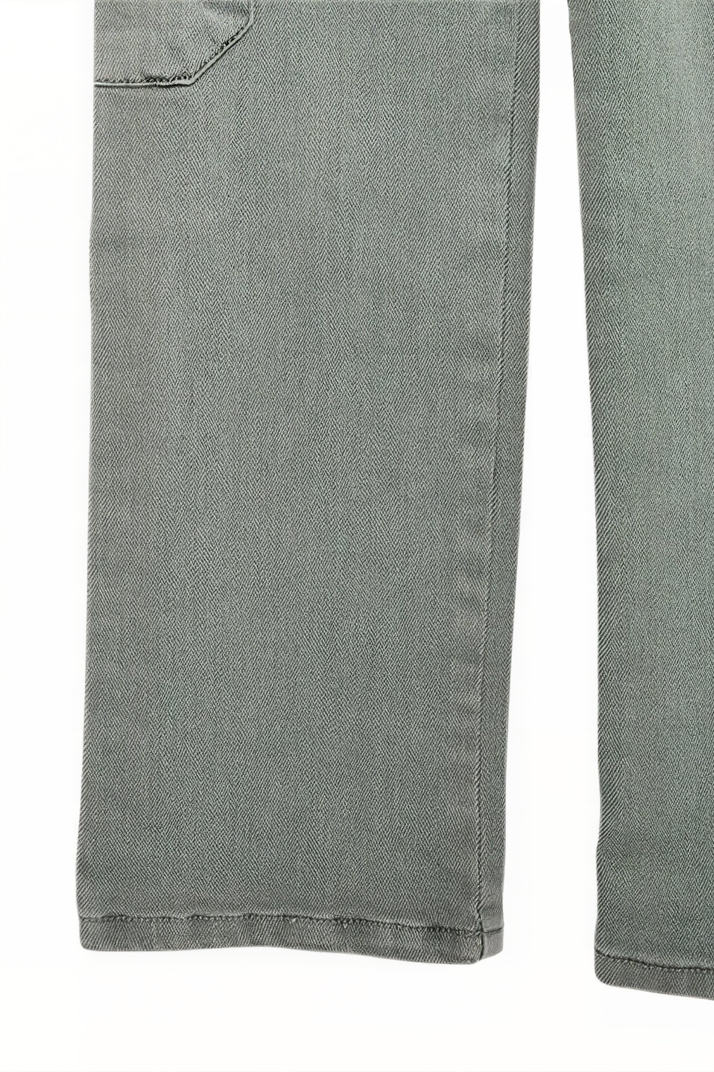 GIRLS' KHAKI CARGO JEANS WITH EMBROIDERED BRAID 7