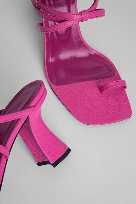 ELSA HOT PINK GRAINED LEATHER PINK 4