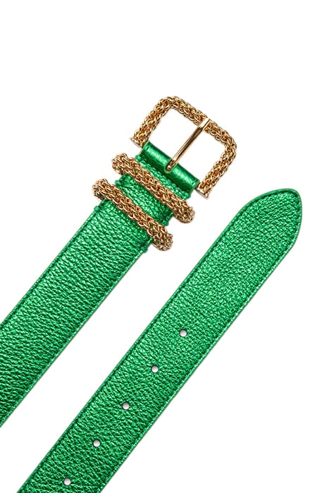 KATINA GREEN METALLIC GRAIN LEATHER GREEN METALLIC 3