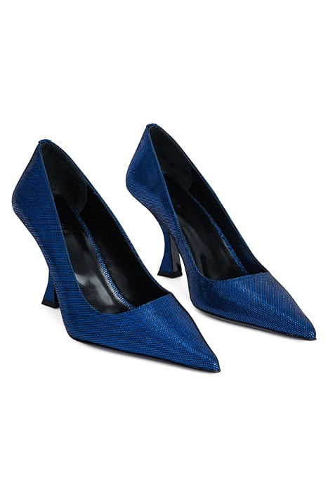 VIVA BLUE DISCO DOT LEATHER BLUE 4