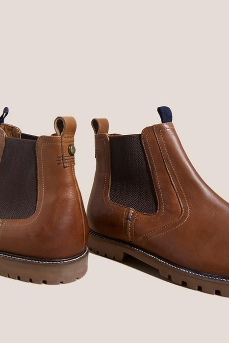 ARTHUR LEATHER CHELSEA BOOT DARK TAN 4