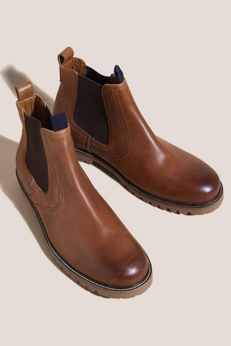 ARTHUR LEATHER CHELSEA BOOT DARK TAN 2
