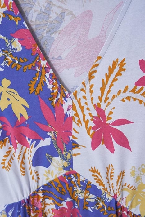 TEA MIDI JERSEY DRESS BLUE MULTI 4