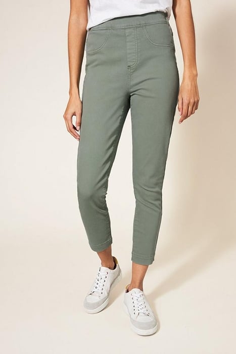 JANEY CROP JEGGING LIGHT GREEN 1