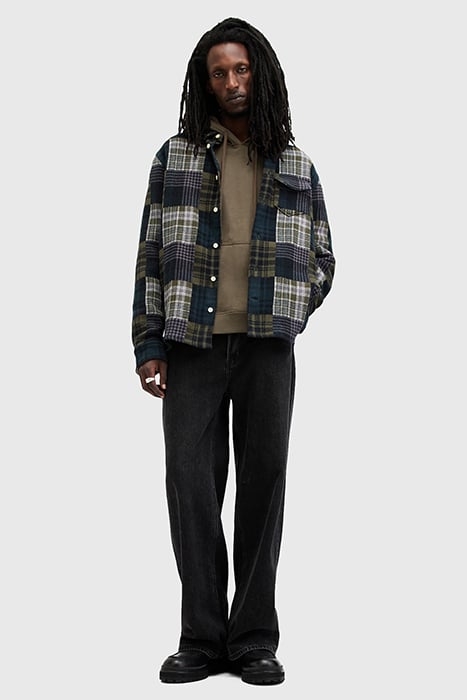 HOPTON LS SHIRT KHAKI GREEN 3