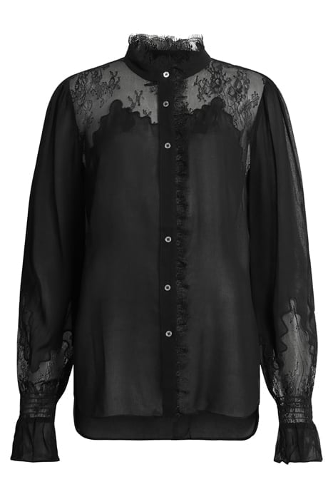 RORY LACE SHIRT BLACK 4