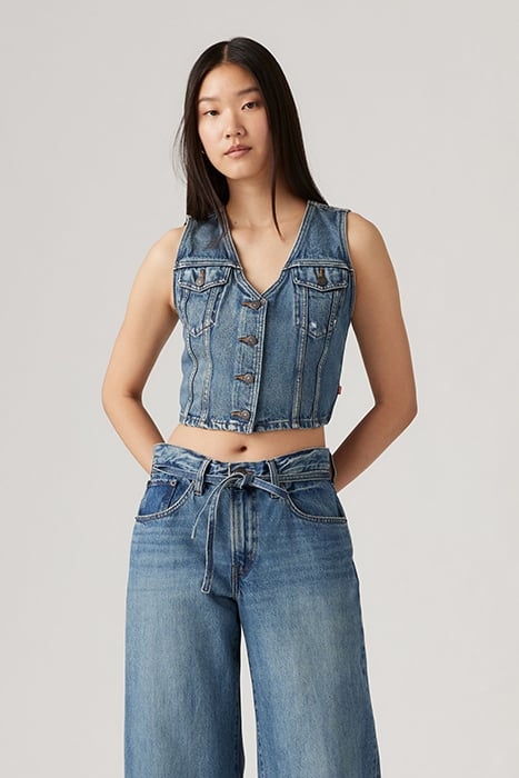 DENIM WAISTCOAT IN BLUE DENIM 3