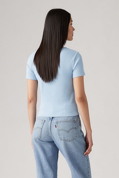 MUSE SS TEE NIAGARA MIST COTTON/POLY 2