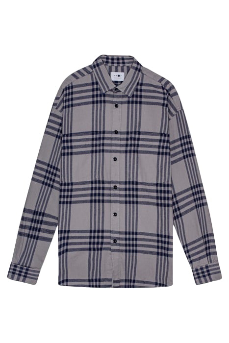 DEON WESTERN 5219 - LONG FIT SHIRT - GREY CHECK 3