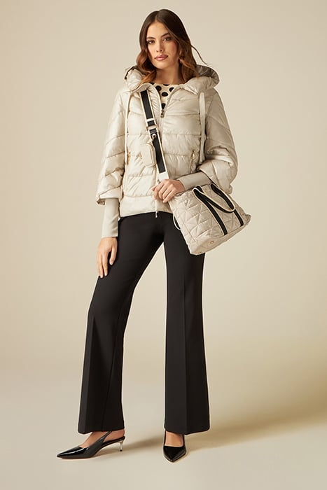 ECO-FRIENDLY DOWN JACKET WITH DETACHABLE ARM WARMERS BEIGE 3