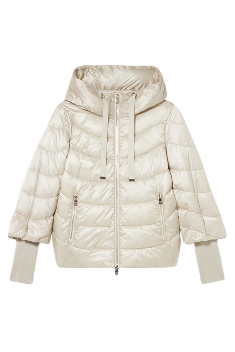 ECO-FRIENDLY DOWN JACKET WITH DETACHABLE ARM WARMERS BEIGE 4