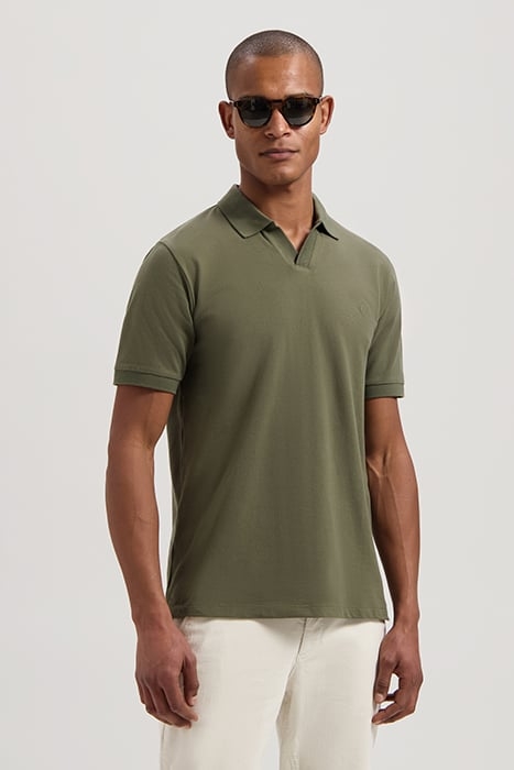 DS_BOWIE V-NECK POLO ARMY GREEN 1