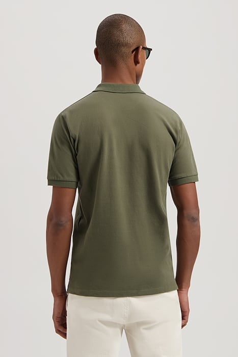DS_BOWIE V-NECK POLO ARMY GREEN 2