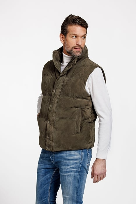 RICHARD BODYWARMER LIGHT ARMY GREEN 3