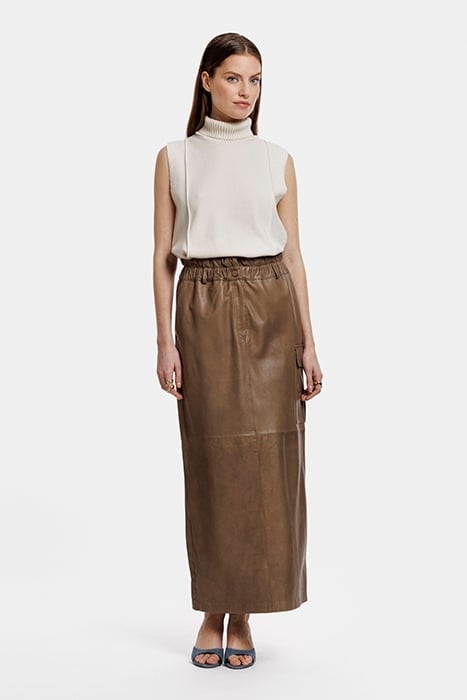 MANDY SKIRT DARK SAND 1