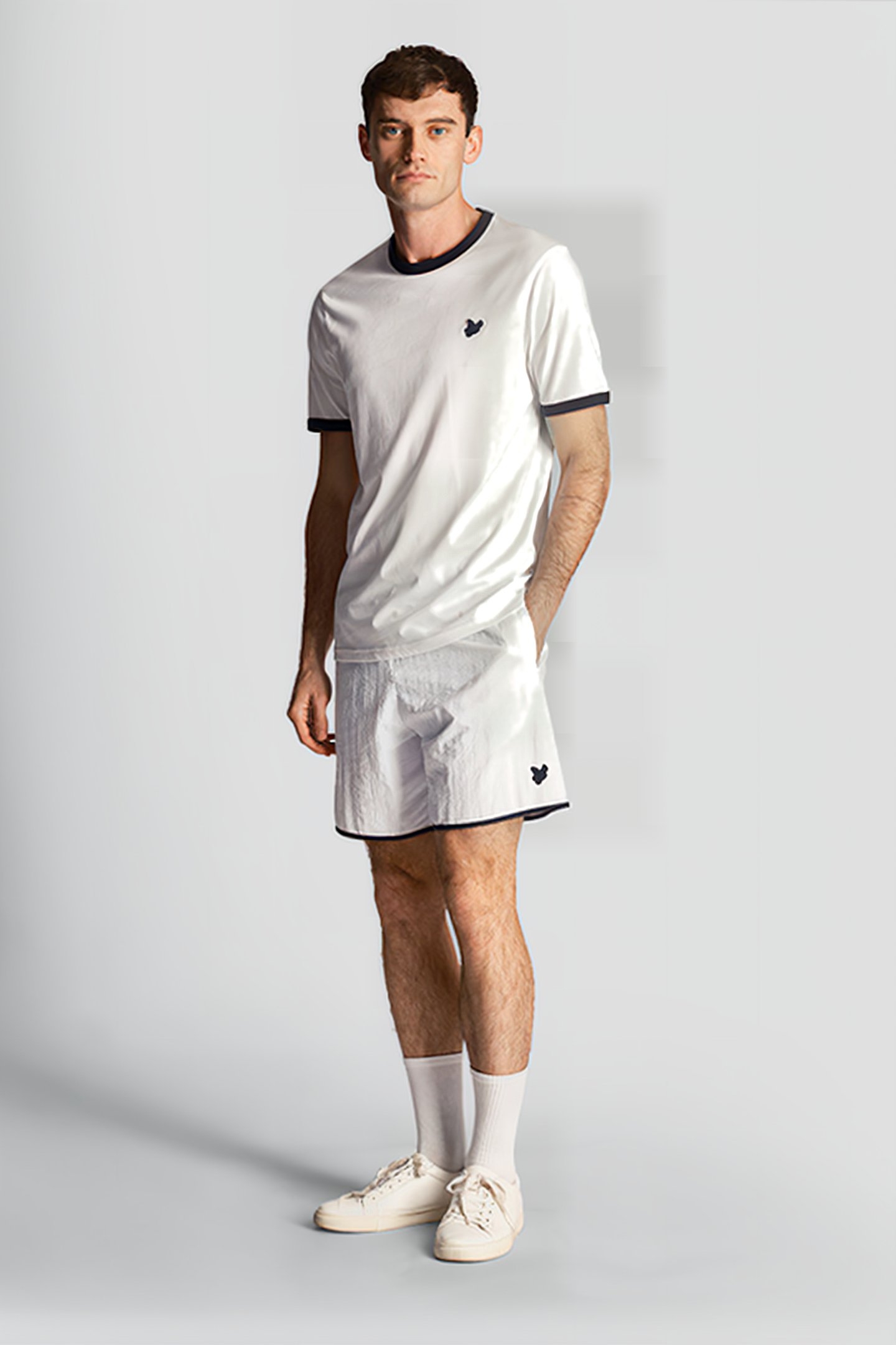 TONAL SWIM SHORTS WHITE 3