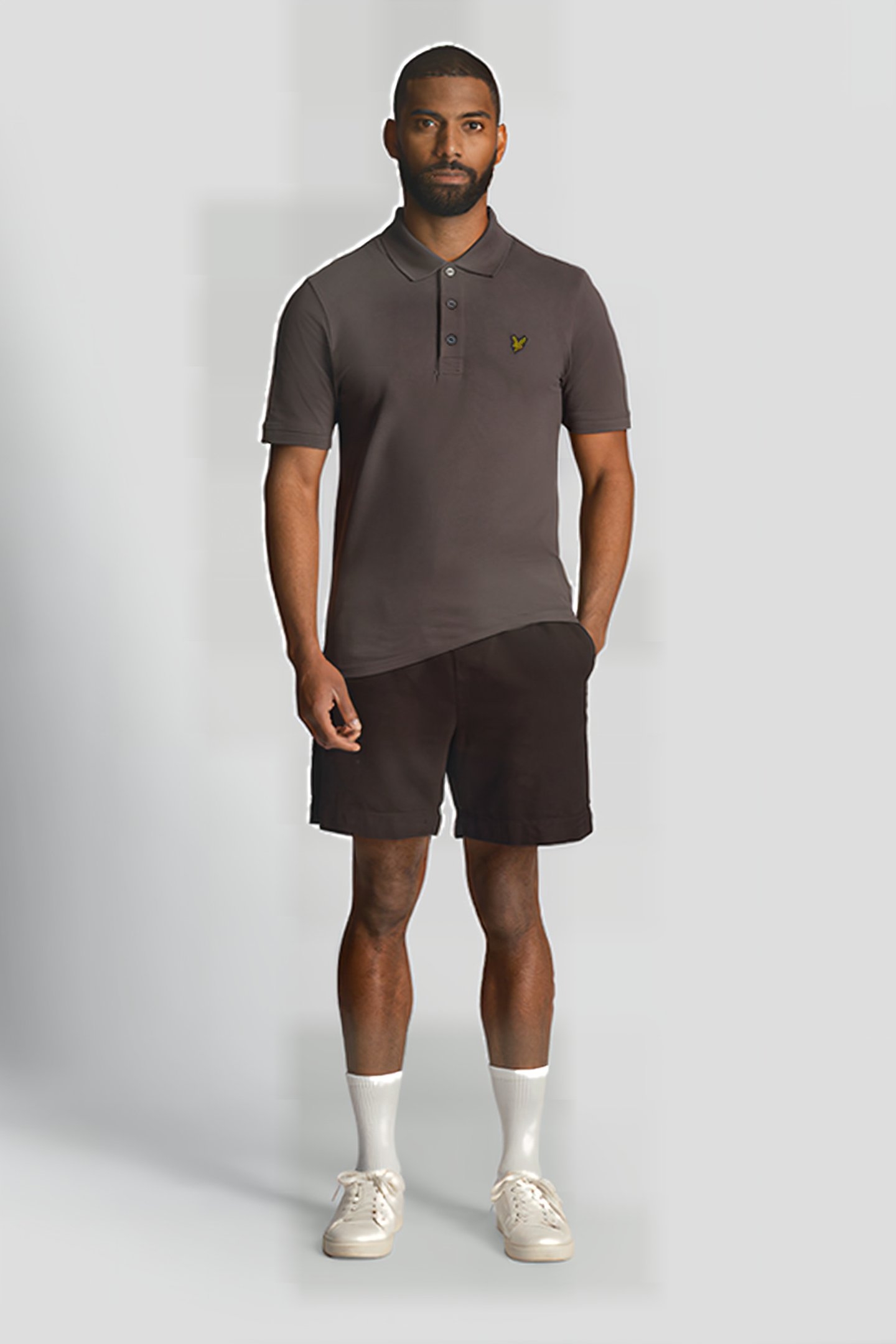 COTTON LINEN SHORT JET BLACK 1