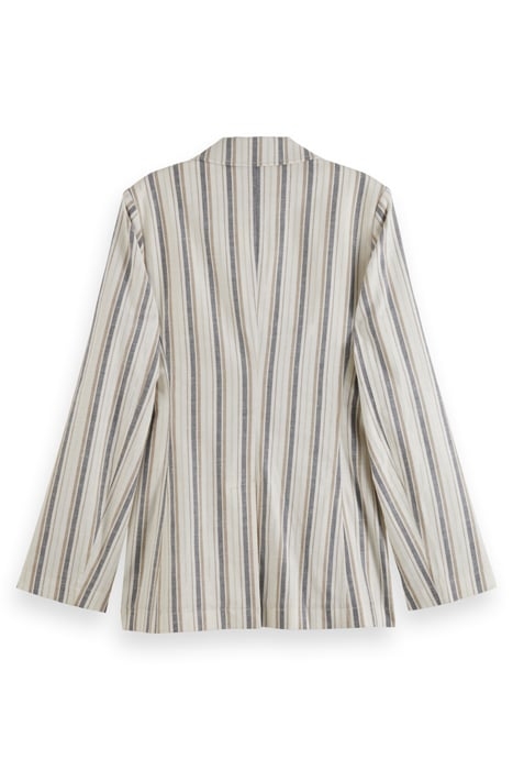 LUREX LINEN BLEND STRIPE BLAZER LUREX LINEN STRIPE 2