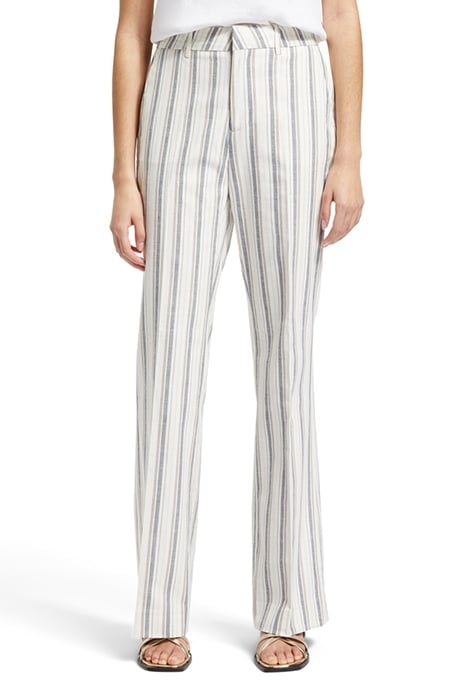 VIOLET LUREX LINEN BLEND PANT LUREX LINEN STRIPE 1