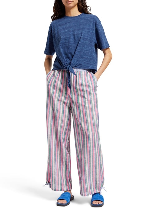 MULTICOLOUR LUREX STRIPE PULL-ON BEACH PANT BEACH STRIPE 3