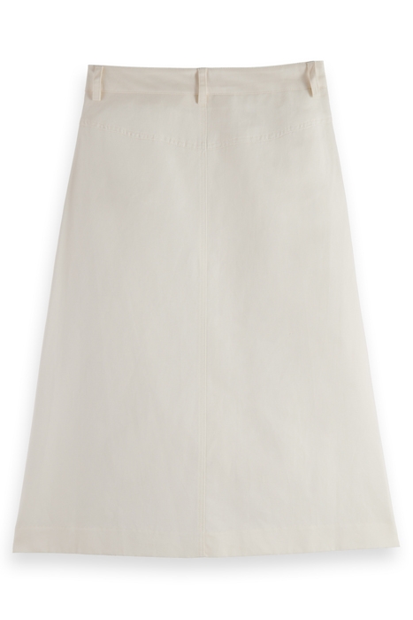 WRAP FRONT MIDI SKIRT SOFT ICE 2