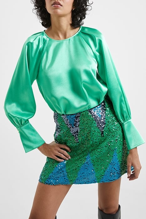 ADORA SATIN TOP GREEN MINERAL 1