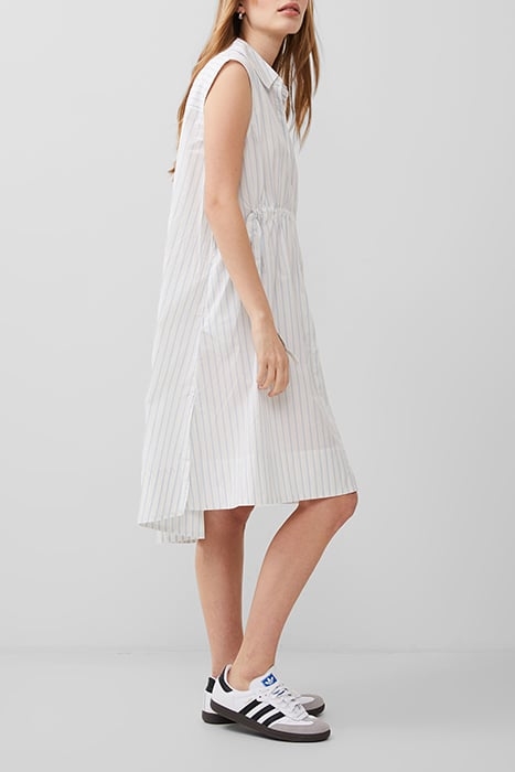 RHODES POPLIN STRIPE SHRT DRSS WHITE/CASHMERESTRIPE 3