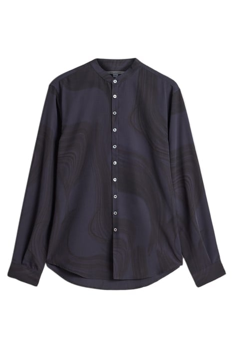 MULTI BUTTON BAND COLLAR JET BLACK 2