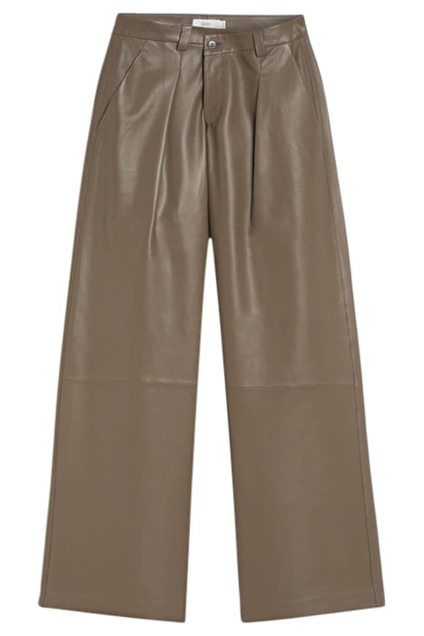 HELSTON LEATHER PANTS OLD PINE 4