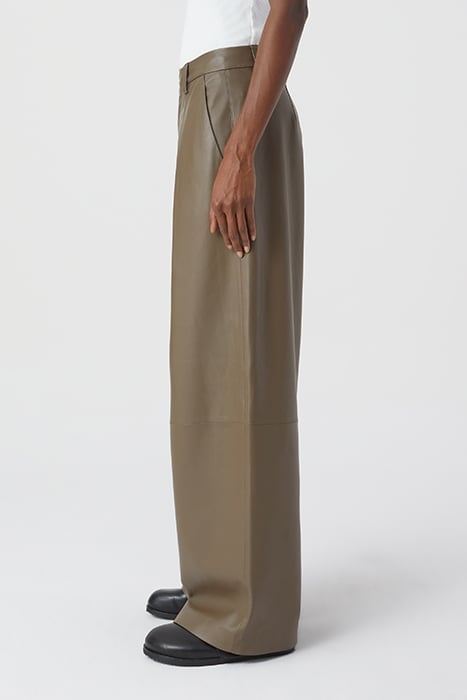 HELSTON LEATHER PANTS OLD PINE 5