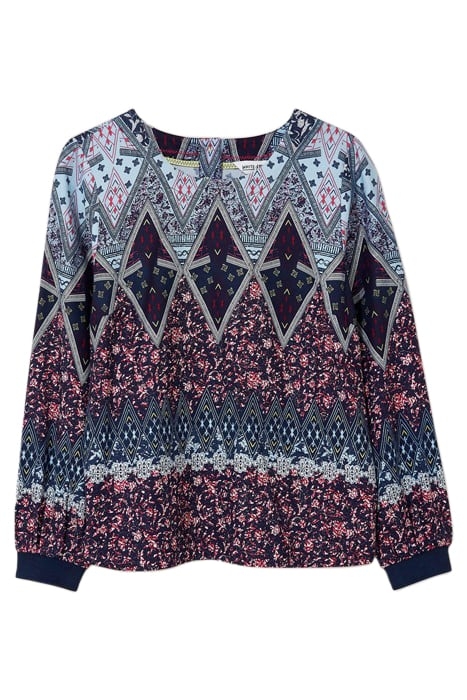 MILA TOP NAVY MULTI 3