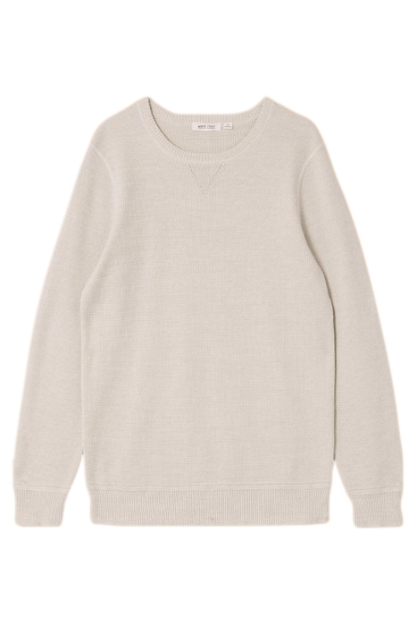 ATTADALE CREW NECK JUMPER LIGHT GREY 3