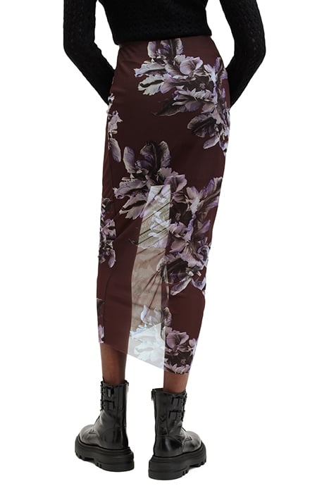 NORA SKIRT MONICA OXBLOOD RED 2