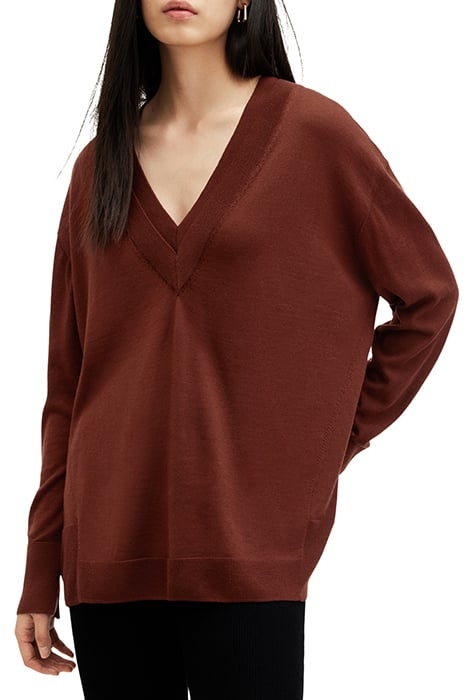 BERN V NECK SUGAR BROWN 1