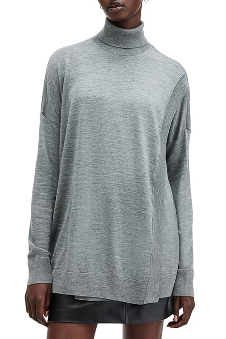 BERN WRAP JUMPER GREY MARL 1