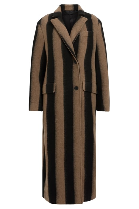 JAMES STRIPE COAT BROWN/BLACK 3