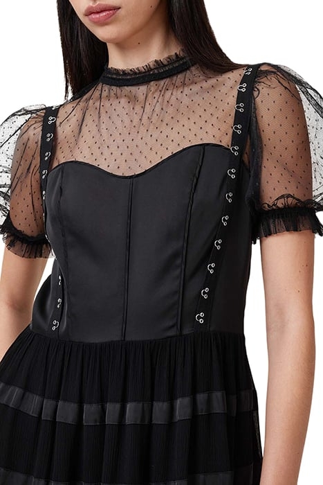 RYLA DOT DRESS BLACK 8