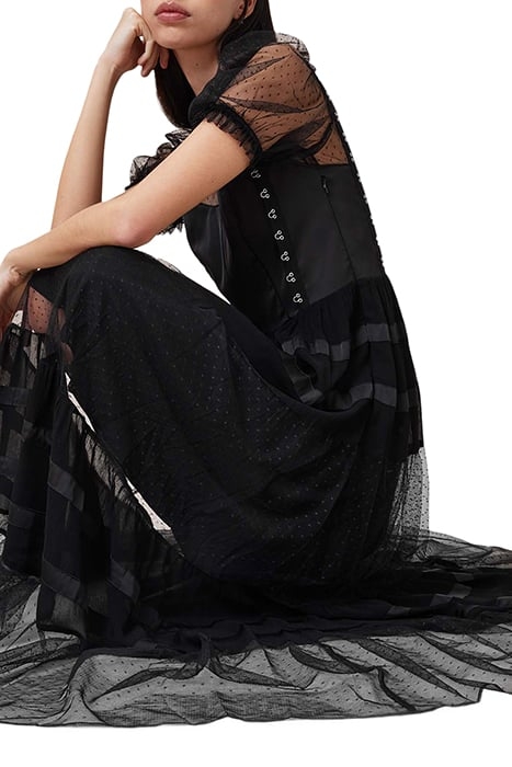 RYLA DOT DRESS BLACK 7