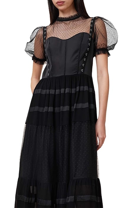 RYLA DOT DRESS BLACK 6