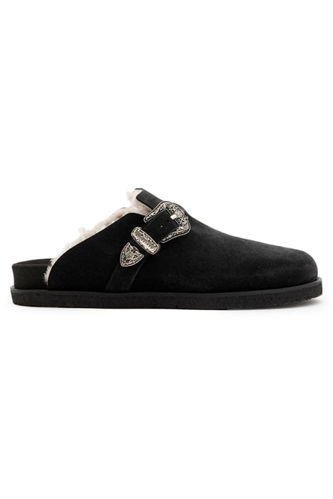 CARLO SHEARLING MULE BLACK 1