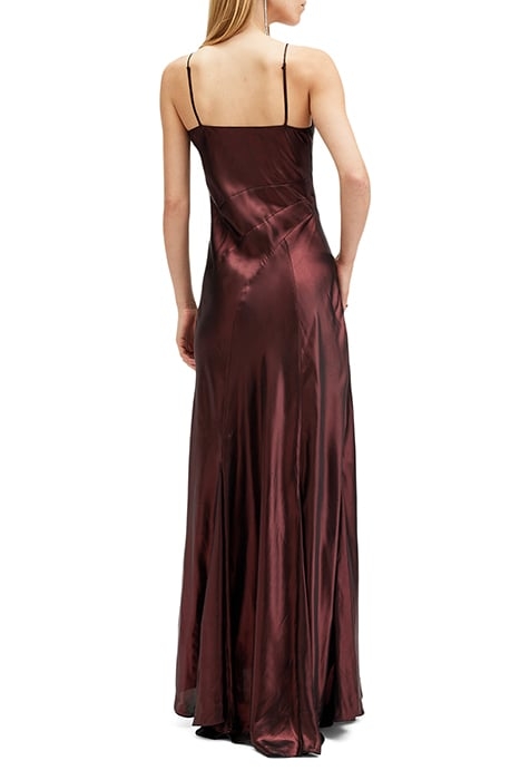 LILI MAXI DRESS METALLIC RED 2