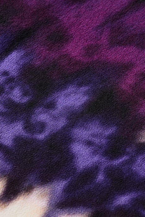 MIDI DRESS WITH PRINT DIP DYE STRIPE 3