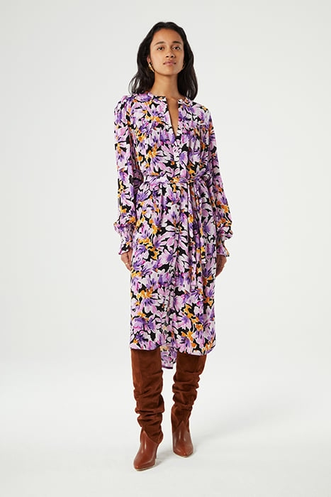 WILLOW DRESS COOKIE CARAMEL/GRAPE 1