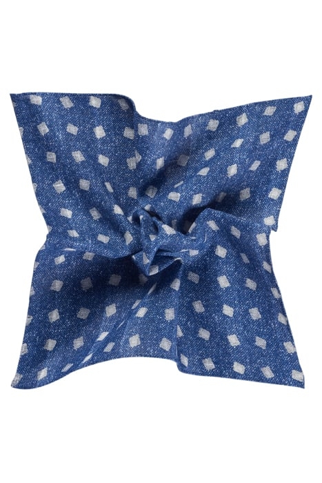 NAVY DOUBLE-SIDED POCKET SQUARE 1