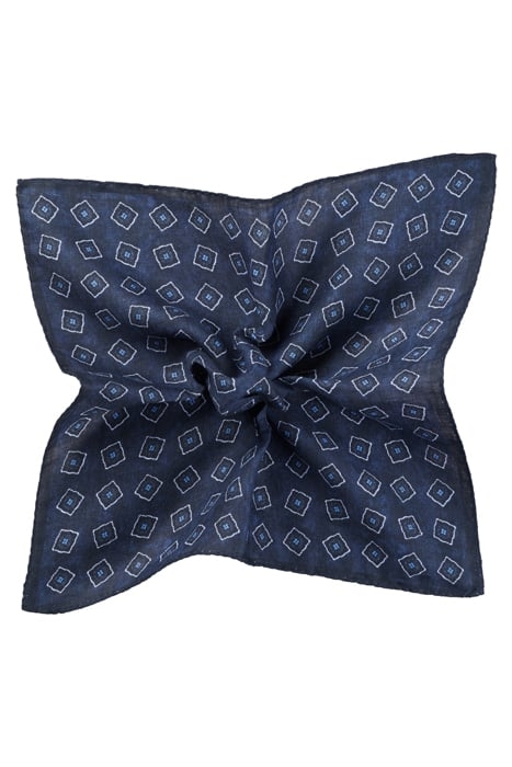 NAVY GRAPHIC POCKET SQUARE 1