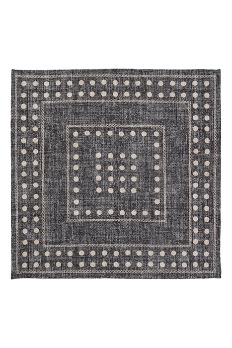 GREY DOTS POCKET SQUARE 2
