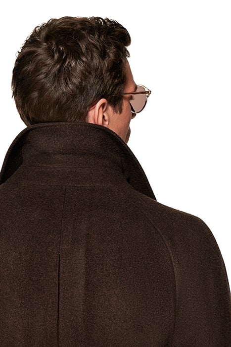 DARK BROWN BELTED OVERCOAT 8